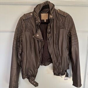 Muubaa leather jacket size 4 US